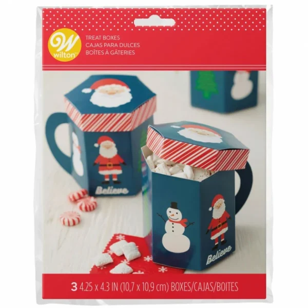 Coupon 😍 Boîte Confiserie Mug Noël 10 cm Wilton (x3) 🛒 1