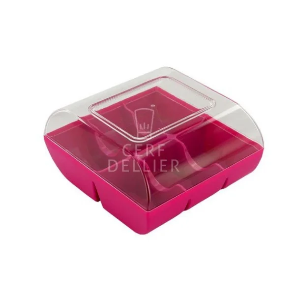 Meilleure vente 🌟 Boîte Fuchsia pour 6 Macarons Gatodéco 🛒 1