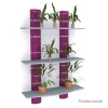 Sortie 😀 Kit 2 Colonnes Murales + 3 Tablettes 1200 Mm – Violet + Gris ⌛ 16