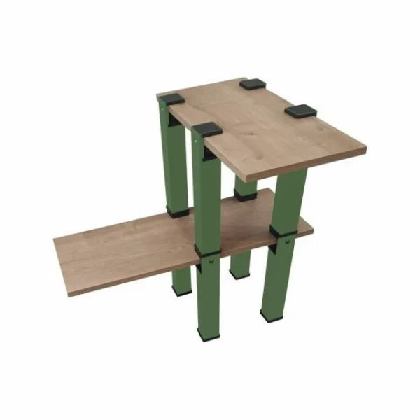 Tout neuf 🌟 Kit Etagère Modulable – 2 Plateaux Et 8 Pieds Verts 💯 1