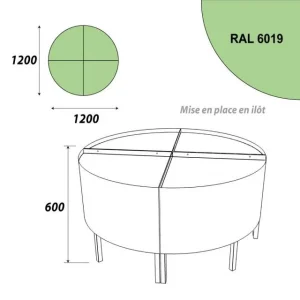 Meilleure affaire ⭐ Présentoir 1200 Mm – Podium Présentation Fleurs – 1 Niveau – Vert Anis ✔️ 10