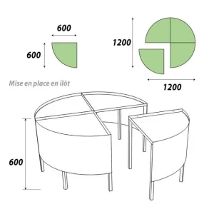 Meilleure affaire ⭐ Présentoir 1200 Mm – Podium Présentation Fleurs – 1 Niveau – Vert Anis ✔️ 12