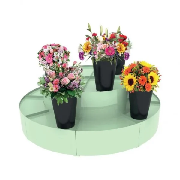 Bon marché 😉 Présentoir 1800 Mm – Podium Présentation Fleurs – 2 Niveaux – Vert Anis 🔔 1