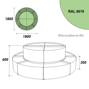 Bon marché 😉 Présentoir 1800 Mm – Podium Présentation Fleurs – 2 Niveaux – Vert Anis 🔔 10