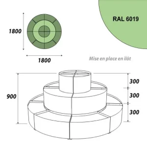 Meilleure affaire 💯 Présentoir 1800 Mm – Podium Présentation Fleurs – 3 Niveaux – Vert Anis 💯 10