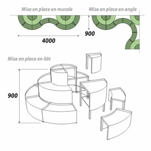 Meilleure affaire 💯 Présentoir 1800 Mm – Podium Présentation Fleurs – 3 Niveaux – Vert Anis 💯 12