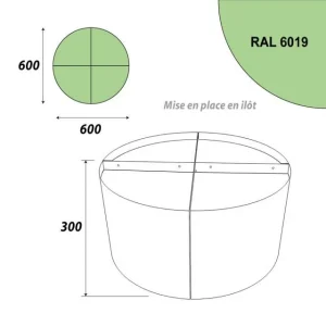 Budget ⭐ Présentoir 600 Mm – Podium Présentation Fleurs – 1 Niveau – Vert Anis – Par 4 ⌛ 10