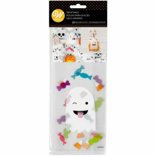 Nouveau ✨ Sachet Bonbon Fantôme Emoji (x20) Wilton 🌟 1