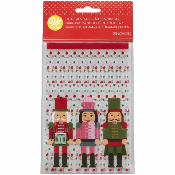 Offres 🥰 Sachets Confiserie Casse-Noisettes Noël 10 x 16 cm (x20) Wilton 🛒 1