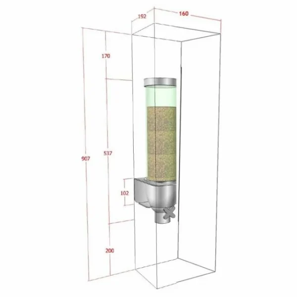 Grosses soldes 🛒 Support Prévu Pour 1 Silo Distributeur Vrac – Par 2 ⭐ 1